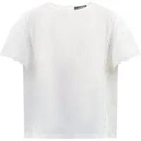 Dreimaster Blouseshirt met kant Meisje wit