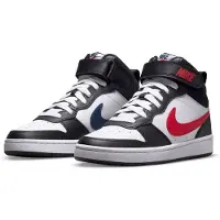 Nike Court Borough Mid 2 mesh sneakers - wit/rood/zwart Meerkleurig - maat 39
