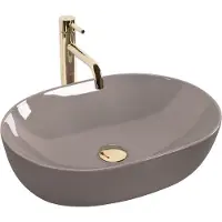 REA Opzetwastafel Lisa Beige Shiny