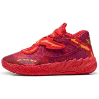 Puma MB.05 Crowd Surf basketbalschoenen uniseks, Rood/Oranje, Maat 38,5