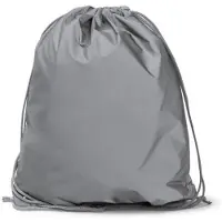 Roly Reflecterende trekkoord rugzak van polyester. Val op in het donker!