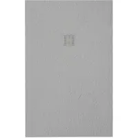 ZEZA Grade Douchevloer - 120x90cm - antislip - antibacterieel - mineraalmarmer - rechthoek - mat perla (lichtgrijs) 400000000000020095