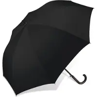 Happy Rain Lange Paraplu XL Zwart Winddicht 96cm