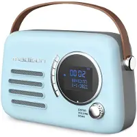Madison Retro-radio FREESOUND-VR30BL-DAB, Bluetooth, DAB, FM, blauw