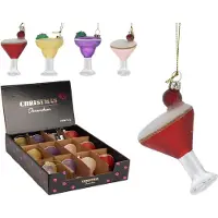 Merkloos Hanger Cocktailglas 8,5cm Display A 12st Verschillende verschillende Glas