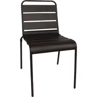 Bolero stalen stoel zwart, 83(h) x 47(b) x 57(d)cm