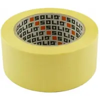 Solid Papieren schilderstape 25mm x 50m - Geel, voor precisie