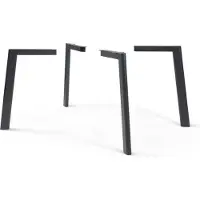 En.casa Tafelpoten Hostang 4-delig set 50x8x71 cm zwart []