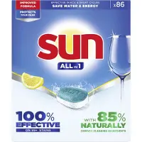 SUN All In 1 Vaatwastabletten Citroen (86 stuks)