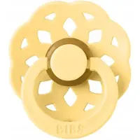 BIBS Boheme Pale Butter M - Natuurlijke Kalmerende Speen (6m+)