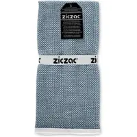 Ziczac Keukendoek Culinary Duo Leno Washed Indigo (Set van 3) - 50 x 76 cm