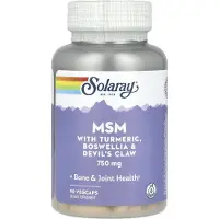 Solaray Msm Turmeric+boswellia+devil´s Claw Capsules 750mg 90 Eenheden