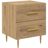 vidaXL Nachtkastje Artisan Eiken 40 x 35 x 47,5 cm Bewerkt hout