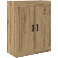 vidaXL Wandkast Artisan Eiken 69,5 x 34 x 90 cm Bewerkt hout