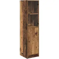 vidaXL Highboard Oud Hout 35 x 37 x 142 cm Bewerkt hout
