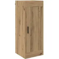 vidaXL Wandkast Artisan Eiken 34,5 x 34 x 90 cm Bewerkt hout