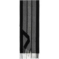 Roeckl Sjaal 'WIDE STRIPES' grijs / donkergrijs / zwart