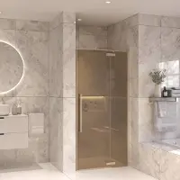 Sanivo Nisdeur Set Vigo Champagne Glas 90x200 RVS Look