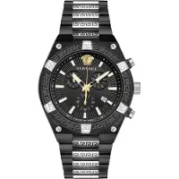 Versace Horloge, VESO01022, Zwart, (Chronograaf, Zwitserse makelij)