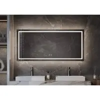 Martens & Meijer Spiegel München Fade 100x70 cm met Directe & Indirecte Verlichting Rondom, Incl. Verwarming & Dimbare Touch