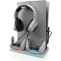Freaks and Geeks - RGB Cooling and Charging Station - PS5 / PS5 Slim (White)