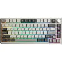 Yunzii - B75 PRO - Grijs - Mechanisch Draadloos Toetsenbord - 75% - Qwerty - Gaming Keyboard - RGB Lichten - Cacao Cream V2 Switches
