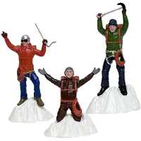 Santaville Hikers at the Mountaintop Polyresin 6cm 3 stuks