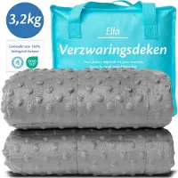 EL Life Verzwaringsdeken Kind 3,2kg - 100 x 150cm - Zwaartedeken - Weighted Blanket - Verzwaarde Deken - OEKO-TEX Katoen & Minky Fleece