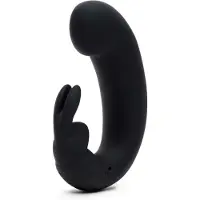 Fifty Shades of Grey Sensation - rabbit vibrator - zwart