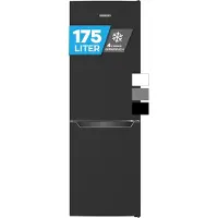 HEINRICH'S Heinrich´s HKS 3091 Koel- en vriescombinatie 175 liter - koelvolume 122 l, vriesvak 53 l - stil 39 dB - energieklasse E - Zwart