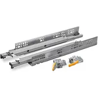 Ferretti Softclose + push to open ladegeleiders 300mm - 3D bodemmontage