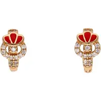 NAEMI Oorbellen goud / rood / transparant