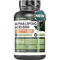 Vitastrong Alfa-liponzuur 650 - 120 capsules, ondersteuning van antioxidatieve bescherming 120 St