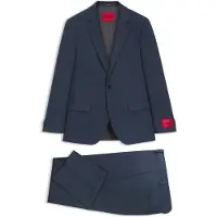HUGO Tweedelig slim-fit pak van stretchpiqué