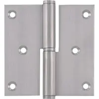 Starx kogelpaumelle rechte hoeken 89 x 89mm geborsteld RVS 3 stuks