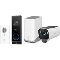 Eufy Security S3 Pro Buitencamera met HomeBase 3 + Security E340 Video Deurbel met Chime - Bundelvoordeel