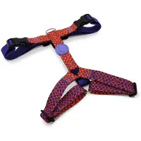 Morsø tuig voor hond h-tuig voor hond gerecycled urban lizard rood 50-70x1,5 cm