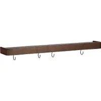Dan-Form Protopia Dan-Form wandplank met haken 9 haken fineer walnoot.