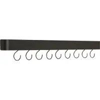 Dan-Form Protopia Dan-Form wandplank met haken 9 haken fineer essen zwart.