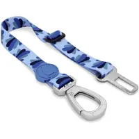 Morsø honden autogordel gerecycled splash blauw 40-65x2,5 cm tot 80 kg