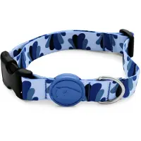 Morsø halsband voor hond gerecycled splash blauw 37-58x2,5 cm