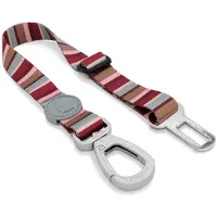 Morsø honden autogordel gerecycled skyline rood/roze 40-65x2,5 cm tot 80 kg