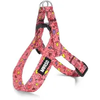 Morsø mini hondentuig verstelbaar gerecycled pink think roze 29-38x2,5 cm