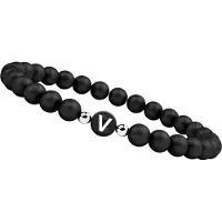 GOOD.designs Parelarmband van agaatstenen met de letter V