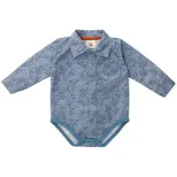 Makoma Rompertje/body blauw gemêleerd