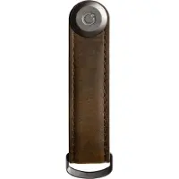 OrbitKey Crazy Horse Leather Key Organiser oak brown Etui