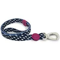 Morsö hondenriem gerecycled power flow zwart 120x1,5 cm tot 6 kg