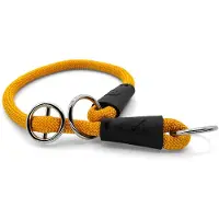 Morsø half slip halsband voor hond regular rope gerecycled gold goud 50x1 cm
