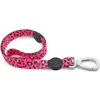 Morsö hondenriem gerecycled bubble leo roze 120x1,5 cm tot 6 kg