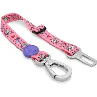 Morsø honden autogordel gerecycled sweet tweet roze 40-65x1,5 cm tot 20 kg